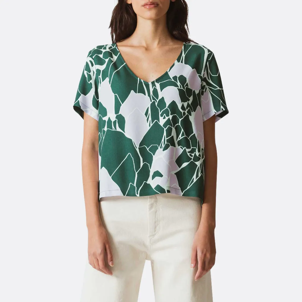 Skunkfunk Albertta Shirt Green>Woman Blouses & Shirts