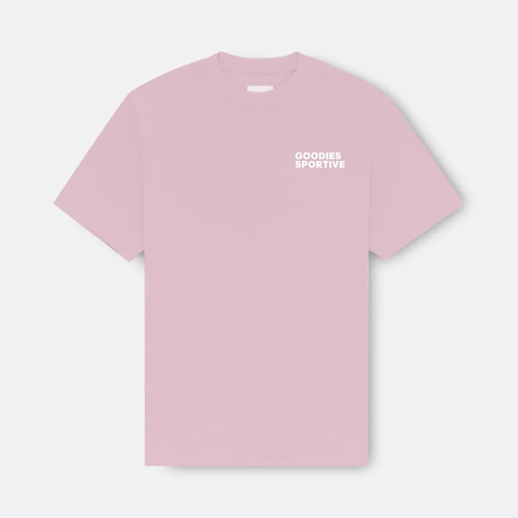 Goodies Sportive Athleisure Pink Tee>Woman Blouses & Shirts