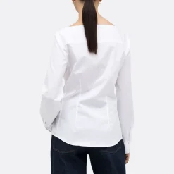 A LINE Ballerina Neck-Shoulder Detail Shirt><noscript><img width=