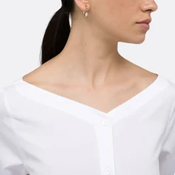A LINE Ballerina Neck-Shoulder Detail Shirt><noscript><img width=