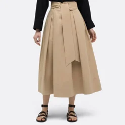 A LINE Belted-Detail Pleated Skirt><noscript><img width=
