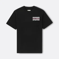 Goodies Sportive Black Merch Tee>Woman Blouses & Shirts