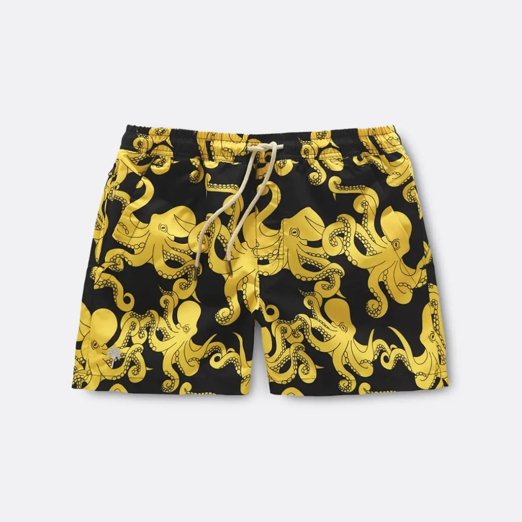 OAS Black Octo Swim Shorts>Man Trousers & Shorts