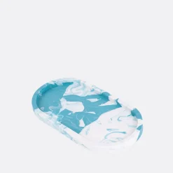 Crida Blue Lagoon Oval Tray><noscript><img width=