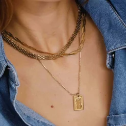 Hey Harper Braided Nassau Necklace><noscript><img width=