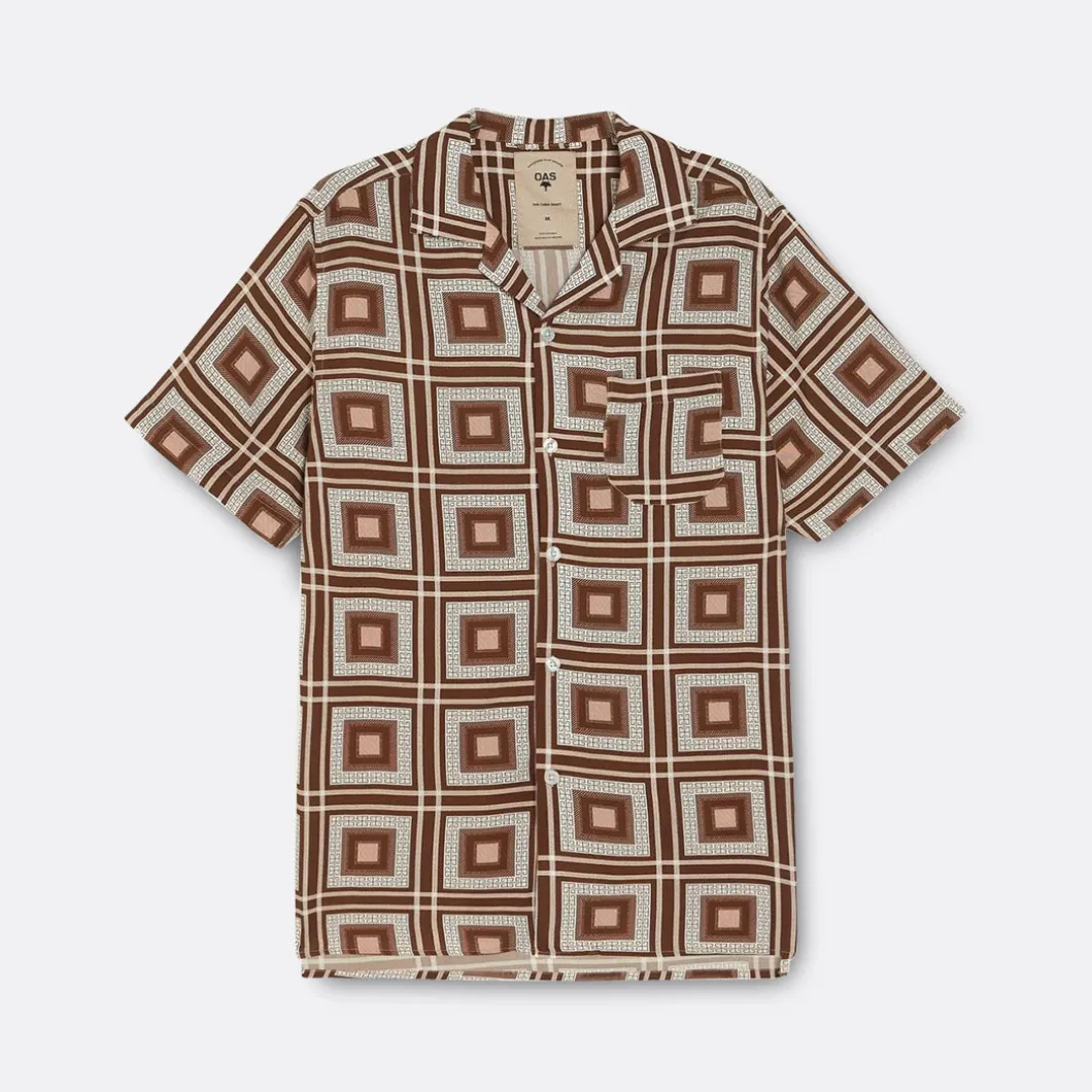 OAS Brown Yard Shirt>Man Shirts & Polos