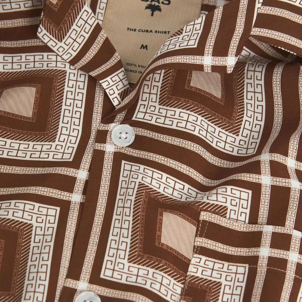 OAS Brown Yard Shirt>Woman Blouses & Shirts