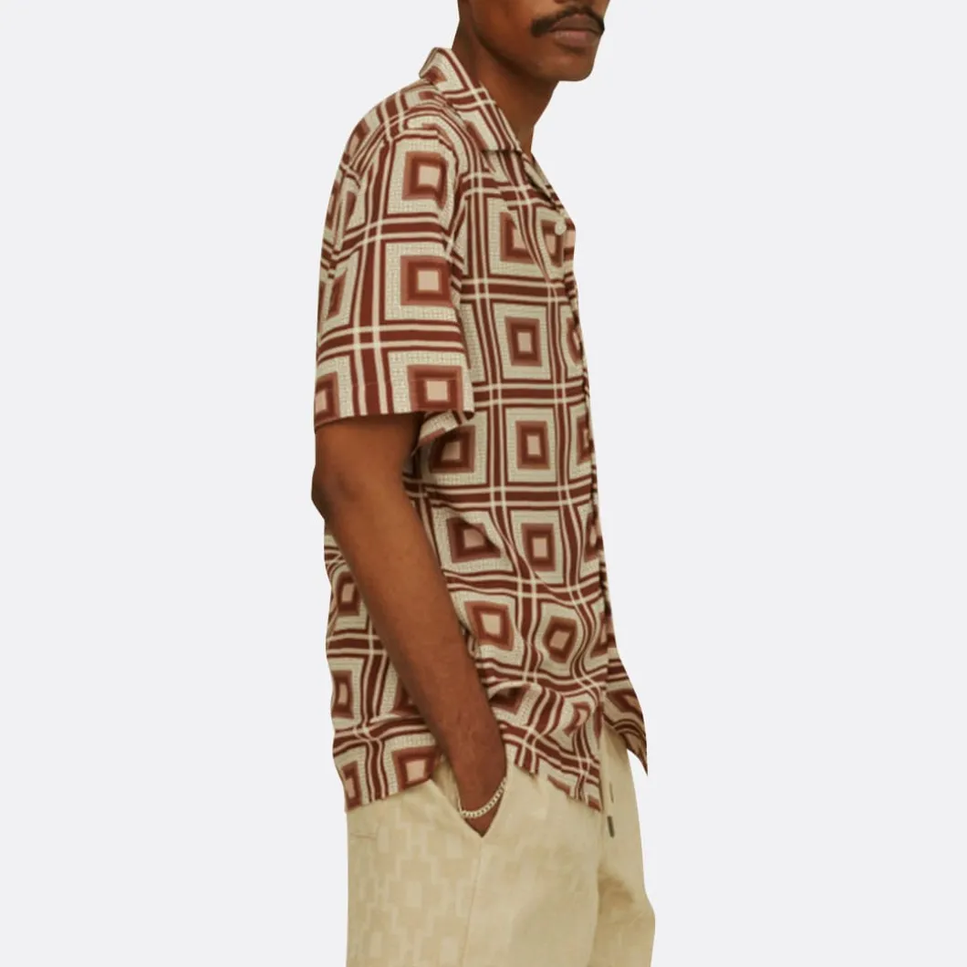 OAS Brown Yard Shirt>Man Shirts & Polos
