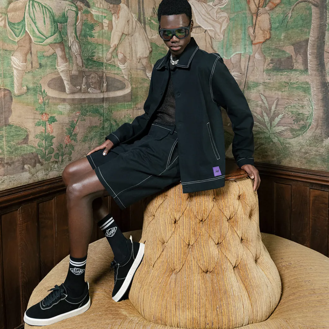 Sanjo Contrast Work Jacket>Woman Jackets & Coats
