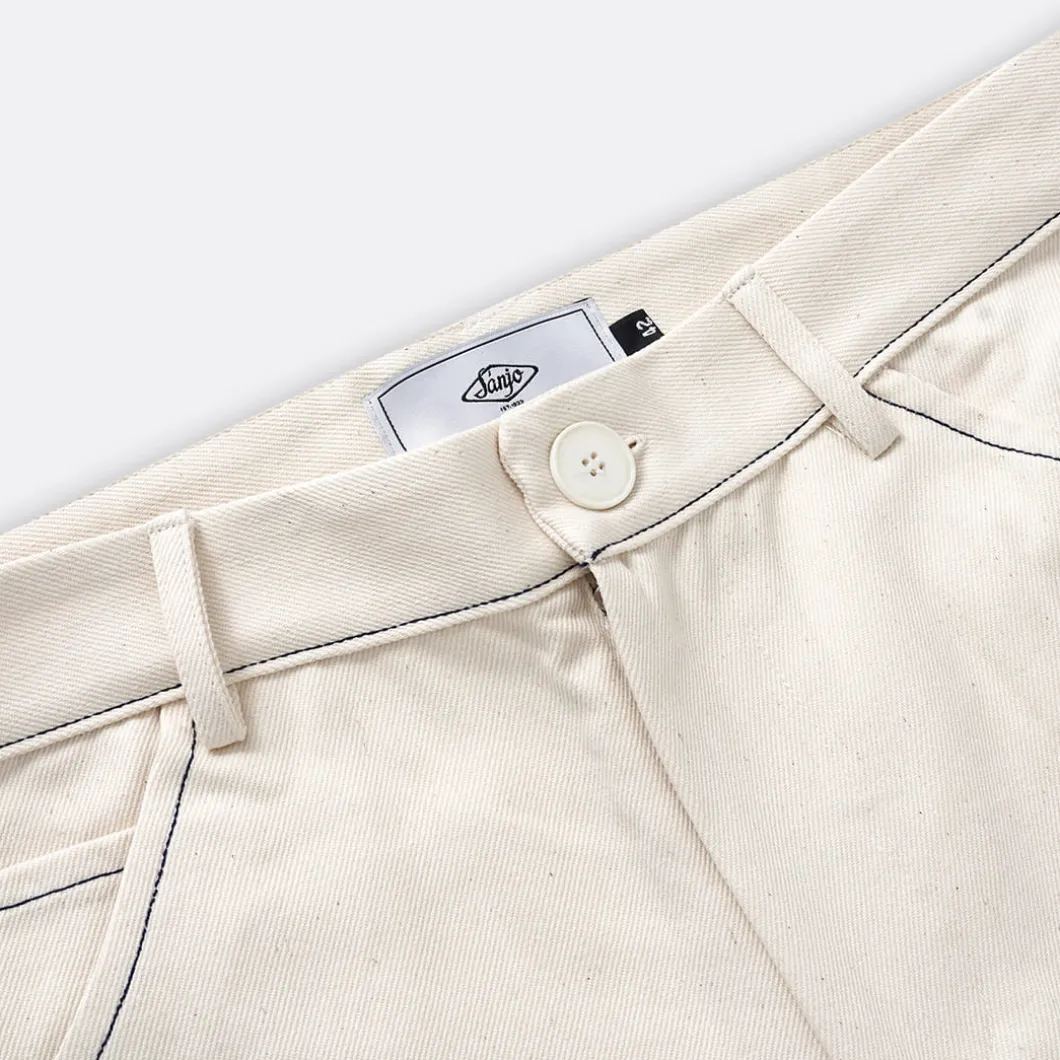 Sanjo Contrast Work Trousers>Woman Trousers