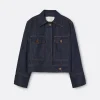 A LINE Cropped Denim Jacket>Woman Jackets & Coats