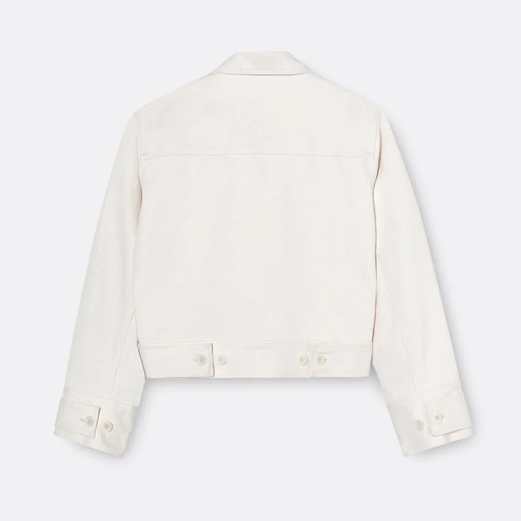 A LINE Cropped Denim Jacket>Woman Jackets & Coats