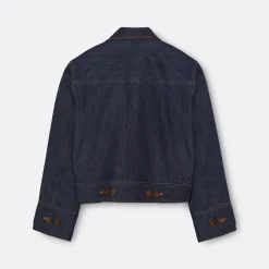 A LINE Cropped Denim Jacket>Woman Jackets & Coats