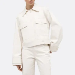 A LINE Cropped Denim Jacket>Woman Jackets & Coats