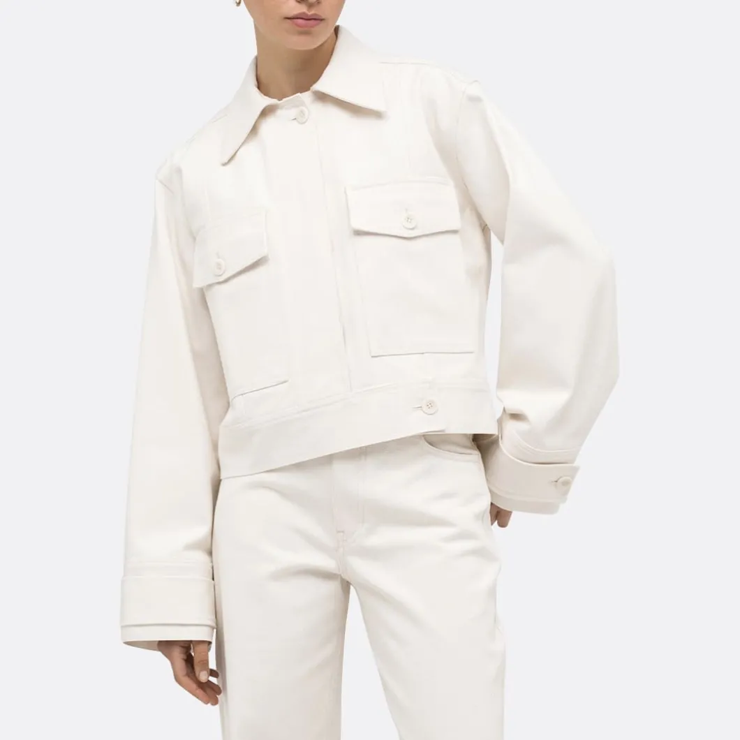 A LINE Cropped Denim Jacket>Woman Jackets & Coats