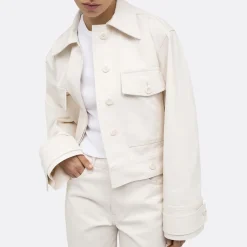 A LINE Cropped Denim Jacket><noscript><img width=