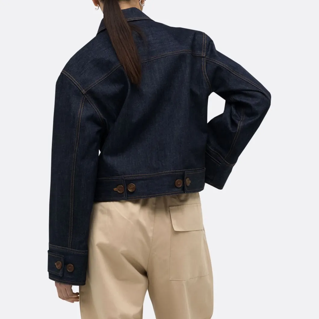 A LINE Cropped Denim Jacket>Woman Jackets & Coats