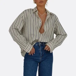 Guaja Dad Shirt With Stripes>Woman Blouses & Shirts