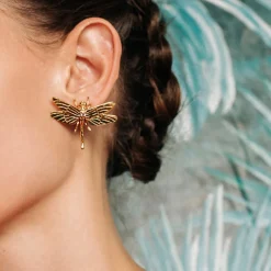 Carolina Curado Dragonfly Earrings>Woman Jewellery & Watches