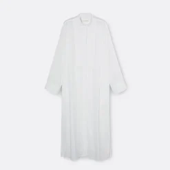 A LINE Embroidery Bib-Panel Shirtdress>Woman Dresses & Jumpsuits