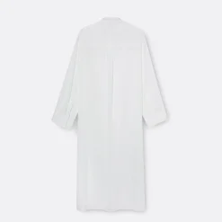 A LINE Embroidery Bib-Panel Shirtdress>Woman Dresses & Jumpsuits