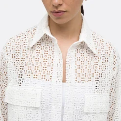 A LINE Embroidery Resortwear Shirtdress><noscript><img width=