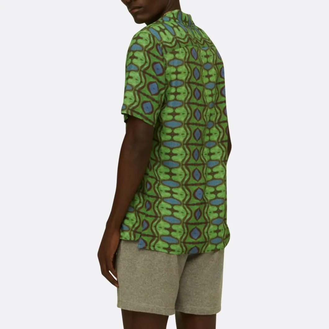 OAS Emerald Bluesshirt>Man Shirts & Polos