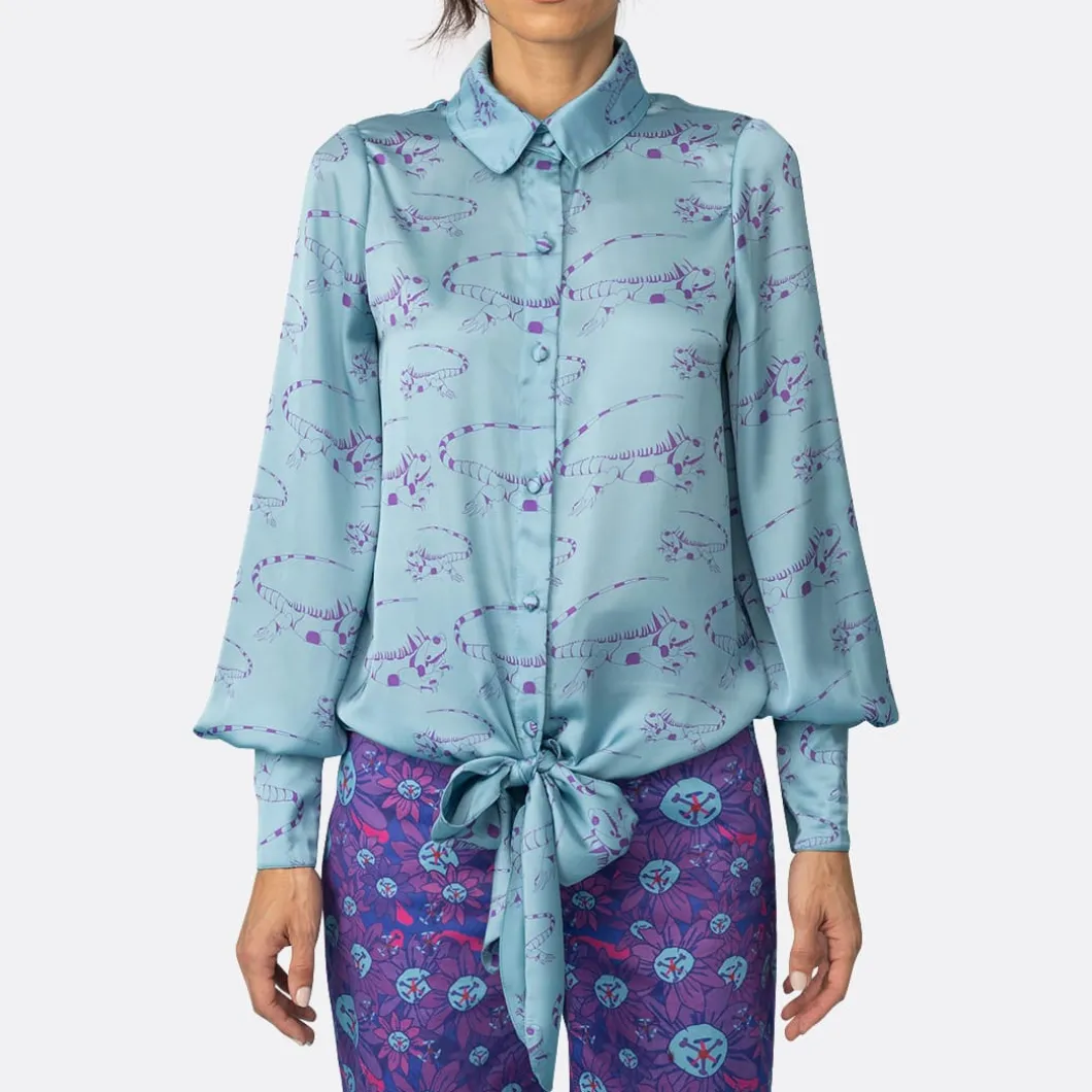 Hyena Fiji Iguana Shirt>Woman Blouses & Shirts
