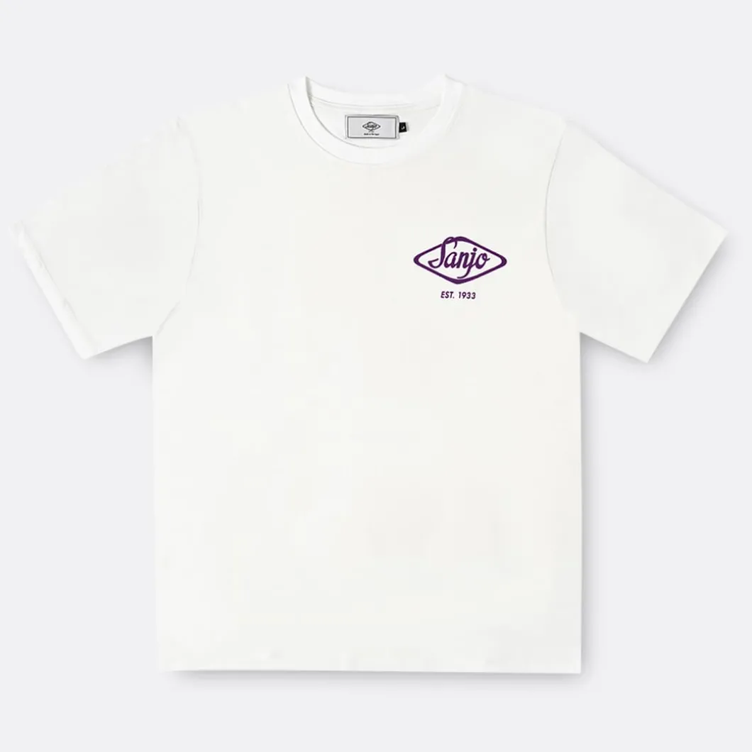 Sanjo Flocked Logo T-Shirt>Man T-Shirts
