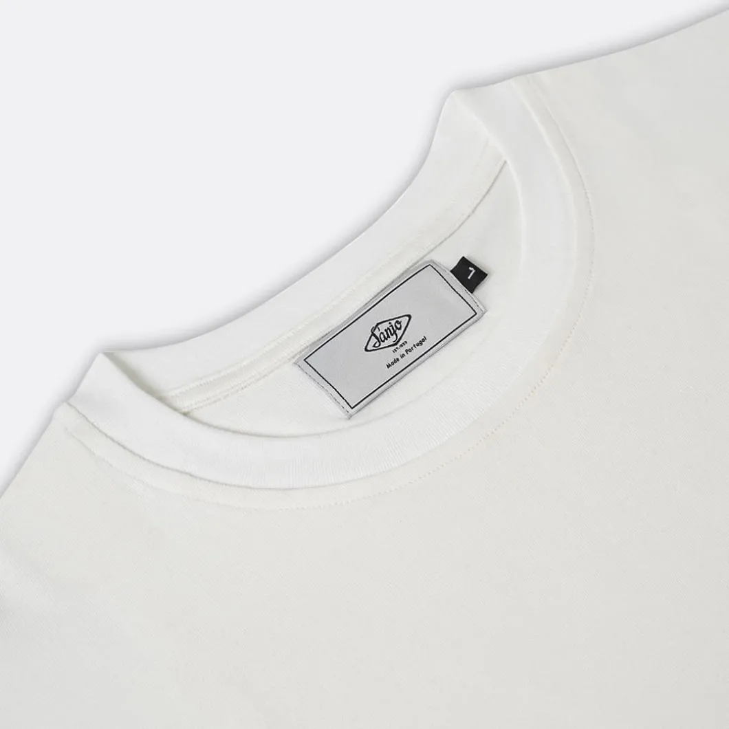 Sanjo Flocked Logo T-Shirt>Woman Tops & T-Shirts
