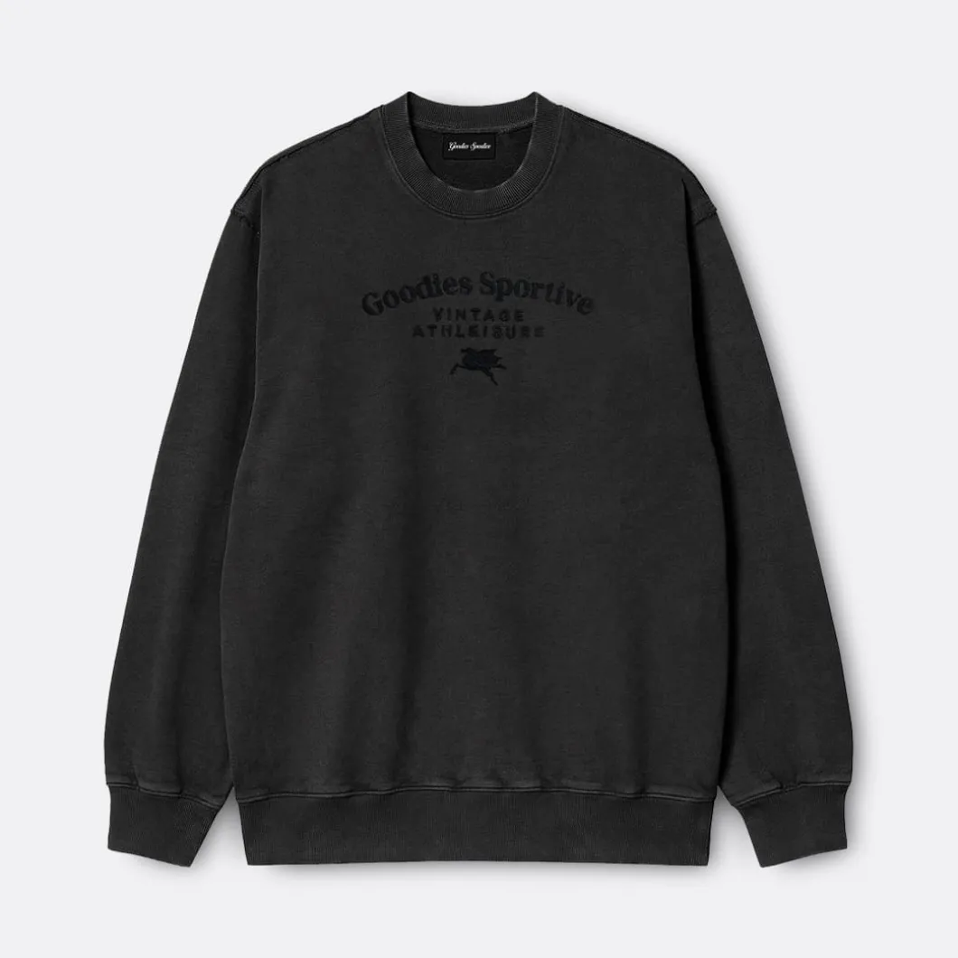 Goodies Sportive Garment Dye Crewneck>Woman Sweaters