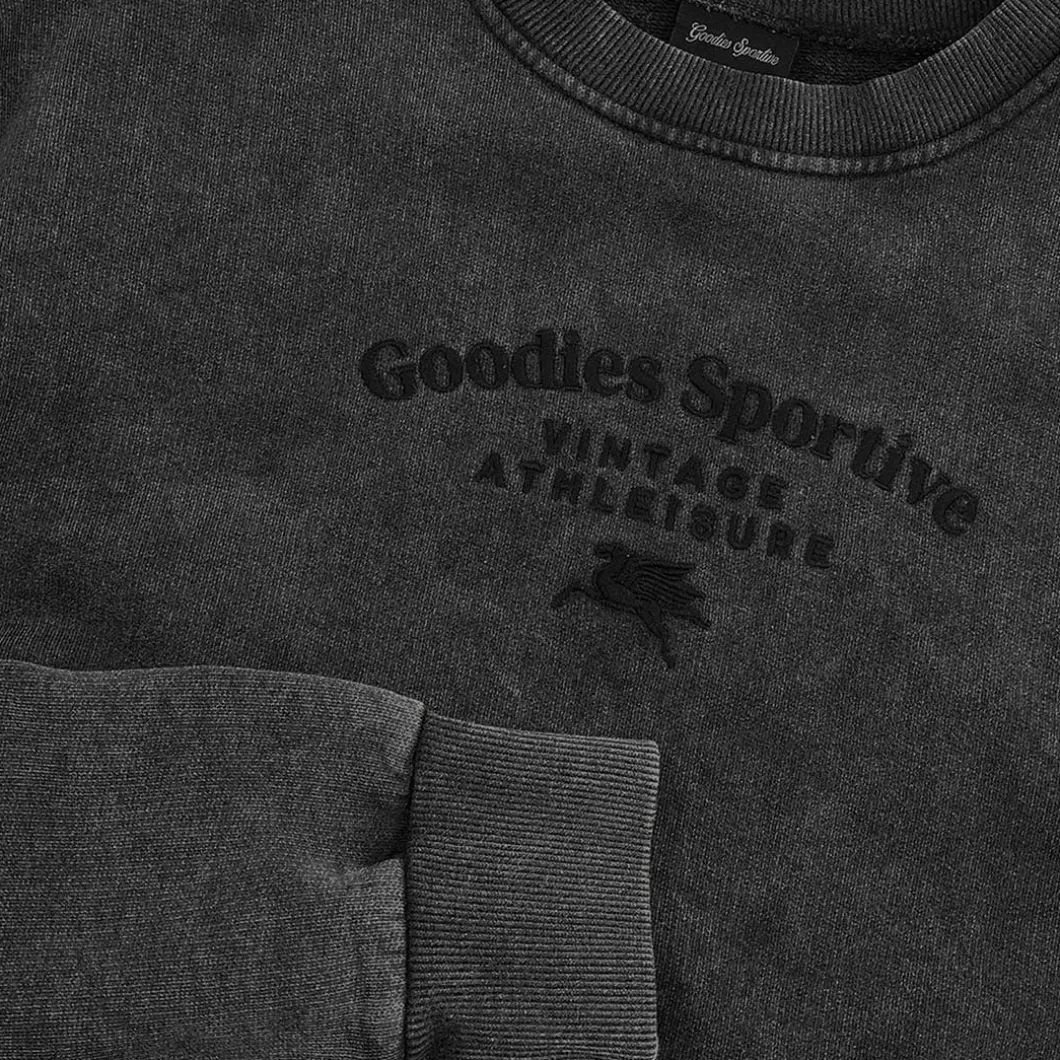 Goodies Sportive Garment Dye Crewneck>Man Sweaters