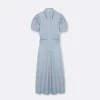 A LINE Gathered Detail Shirtdress>Woman Dresses & Jumpsuits