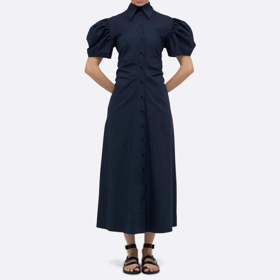 A LINE Gathered Detail Shirtdress>Woman Dresses & Jumpsuits