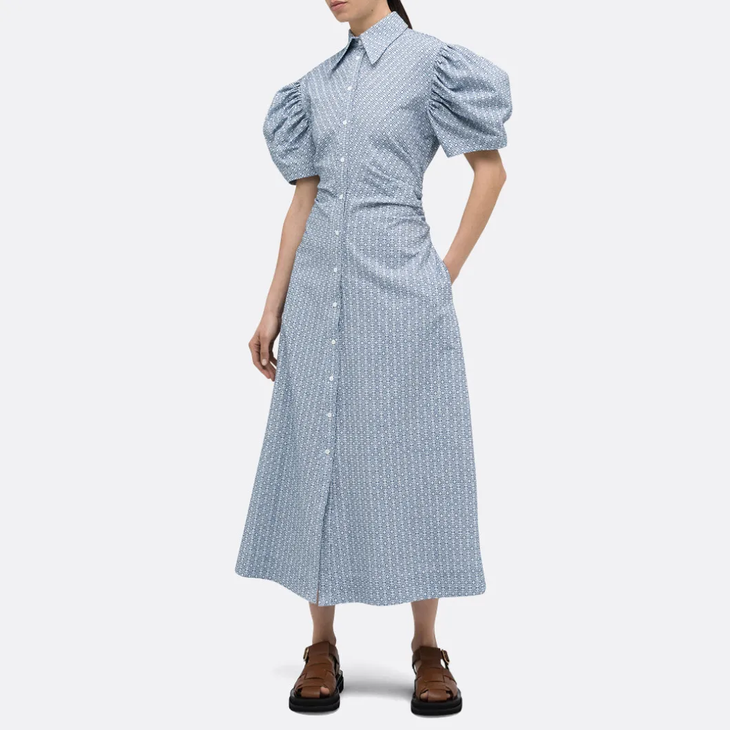 A LINE Gathered Detail Shirtdress>Woman Dresses & Jumpsuits