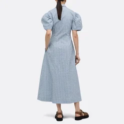 A LINE Gathered Detail Shirtdress><noscript><img width=