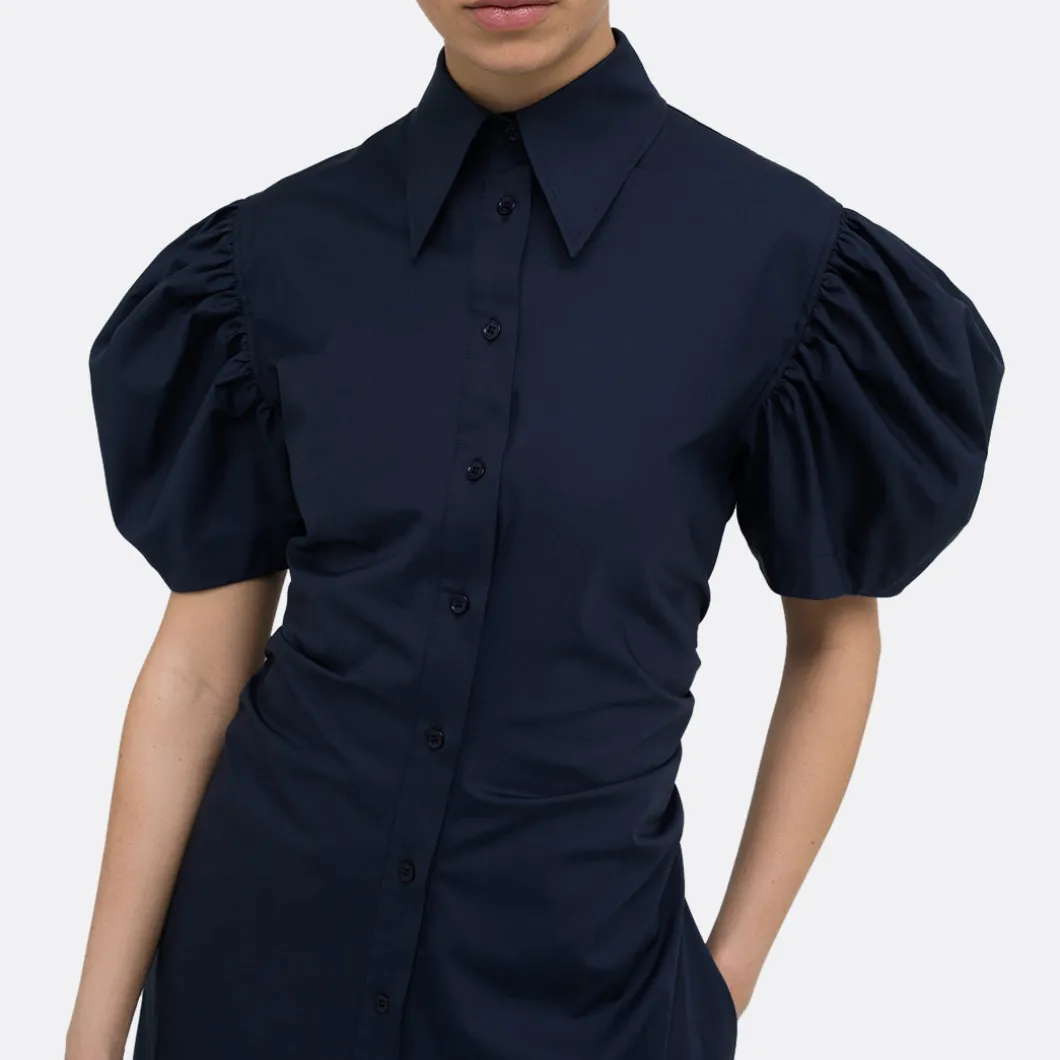 A LINE Gathered Detail Shirtdress>Woman Dresses & Jumpsuits