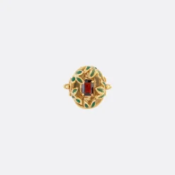Carolina Curado Green Leafs Of Winter Ring><noscript><img width=