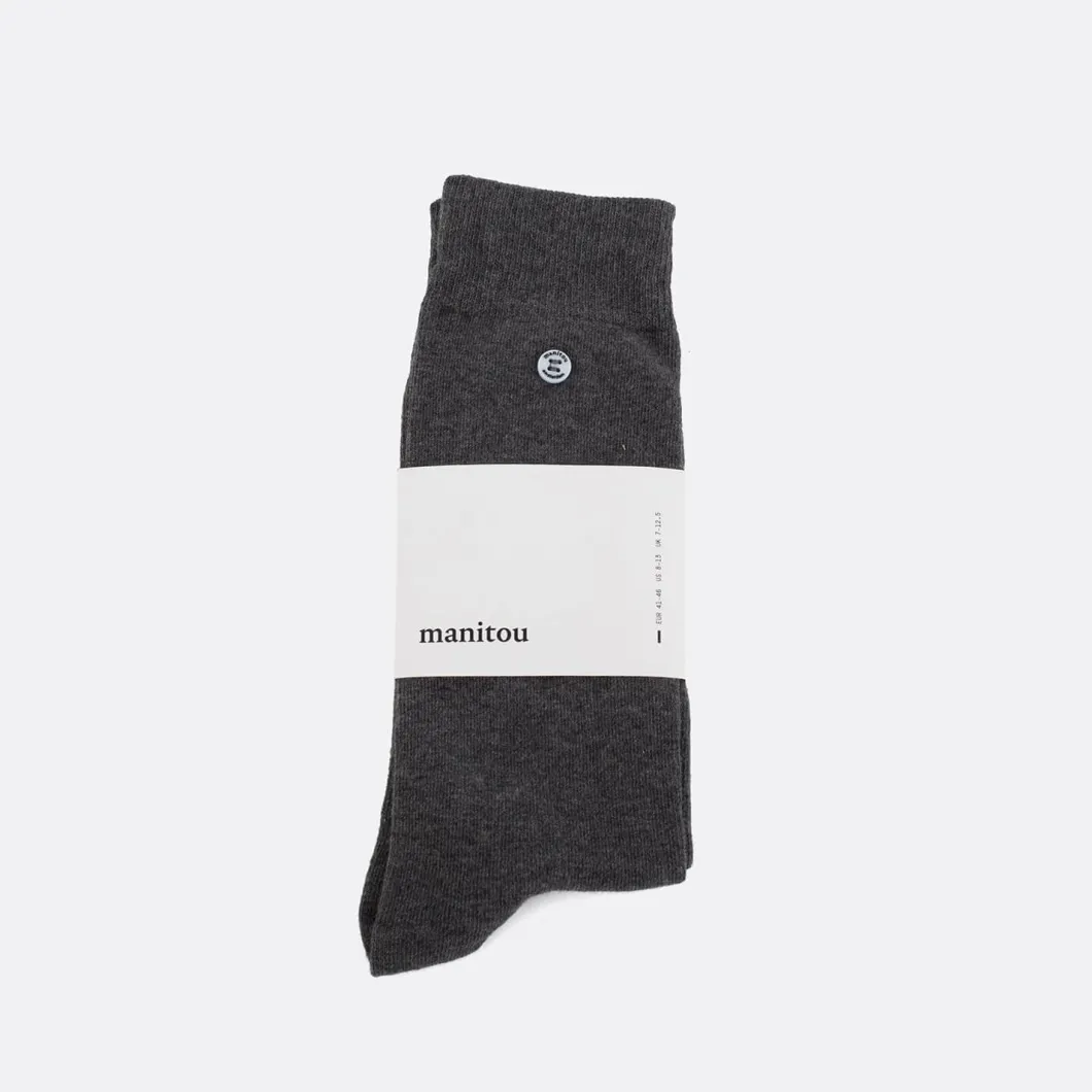 Manitou Amsterdam Grey Dinosaur Socks>Woman Socks
