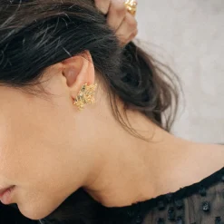 Carolina Curado Half Moon Campanula Earrings>Woman Jewellery & Watches