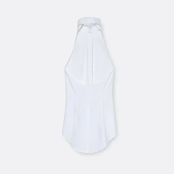 A LINE Halter Open-Back Shirt>Woman Blouses & Shirts