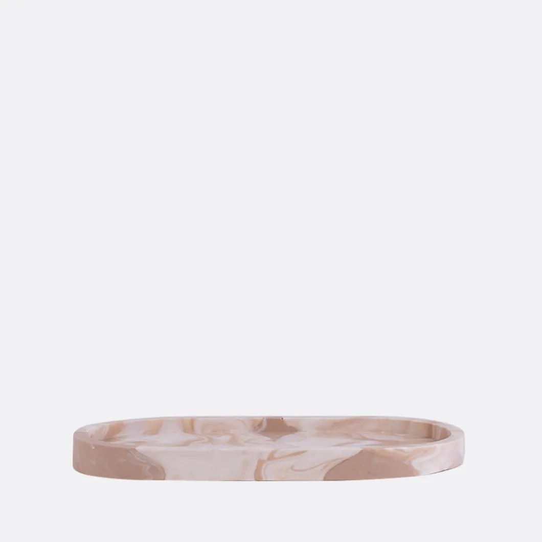 Crida Honey Swirls Oval Tray>Man Home Accessories