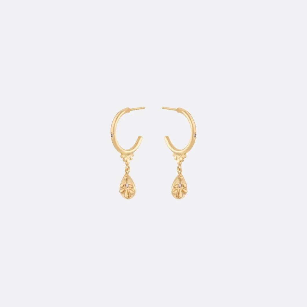 Carolina Curado Hoop With Pendant Tear>Woman Jewellery & Watches