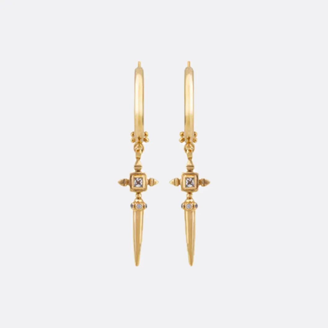 Carolina Curado Hoop With Pendent Spike Earrings>Woman Jewellery & Watches