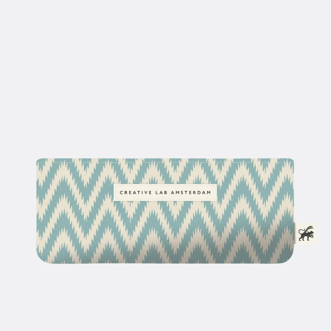 Creative Lab Amsterdam Ikat Blue Pencil Case>Man Stationery