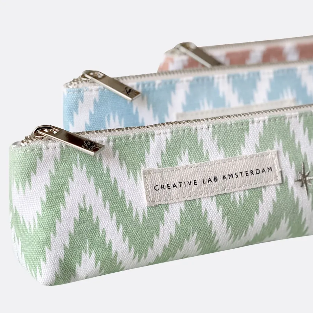 Creative Lab Amsterdam Ikat Blue Pencil Case>Man Stationery