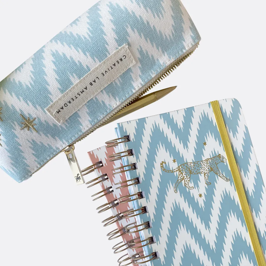 Creative Lab Amsterdam Ikat Blue Pencil Case>Man Stationery
