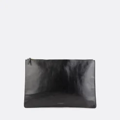 Escuyer Leather Portfolio Pouch>Woman Bags