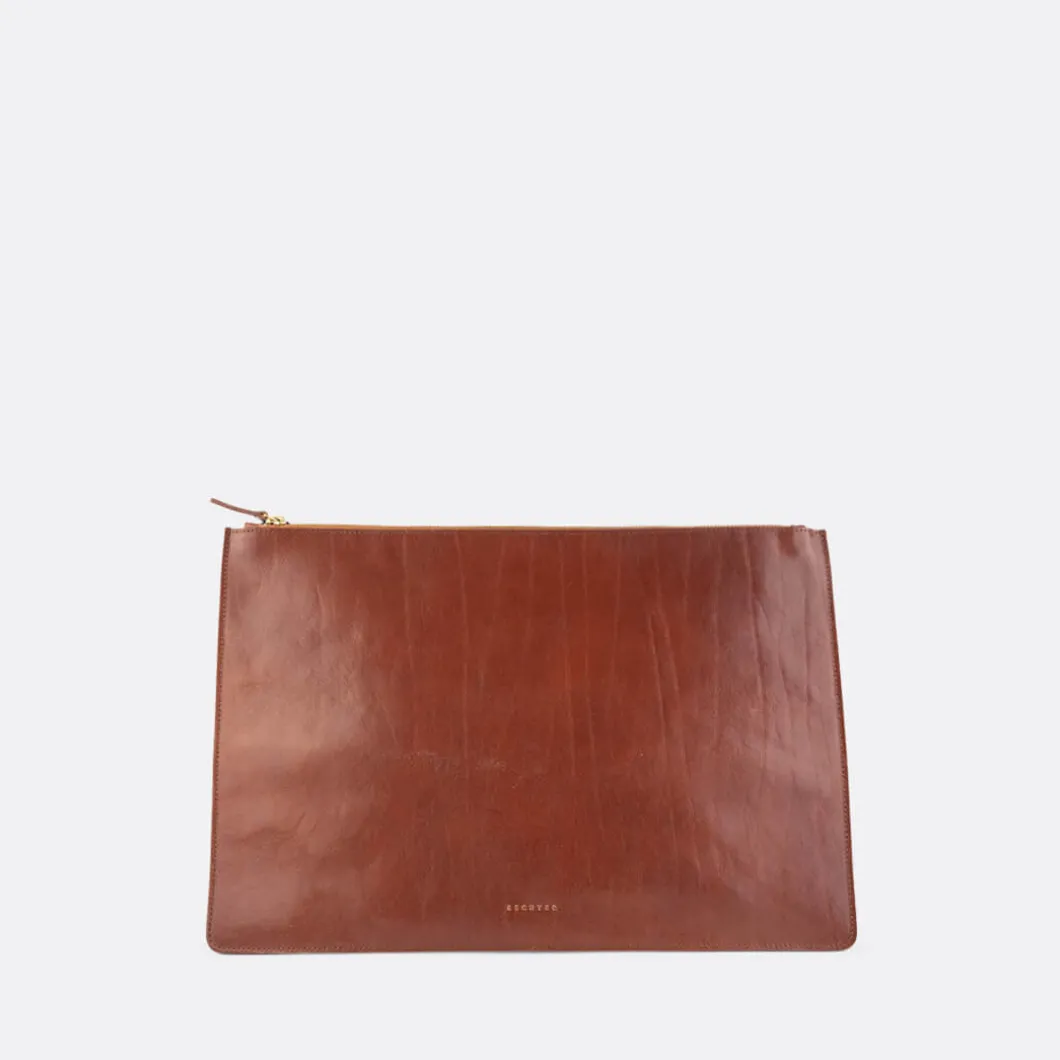 Escuyer Leather Portfolio Pouch>Man Bags & Backpacks