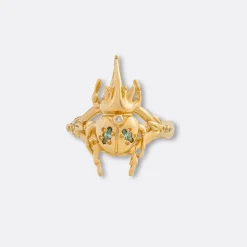 Carolina Curado Long Horn Mini Beetle Ring>Woman Jewellery & Watches